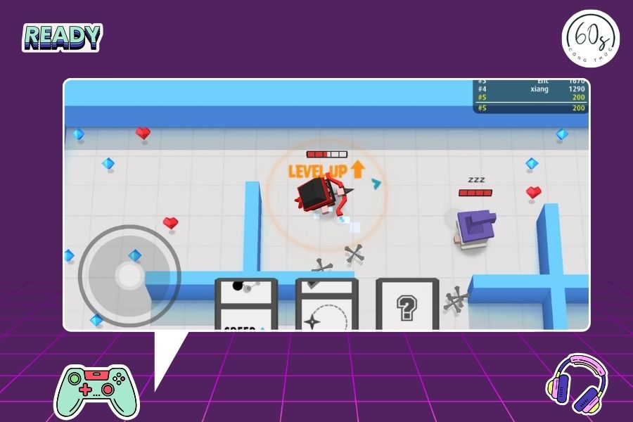 Trong game Arrow.io bạn phải di chuyển thật khéo léo