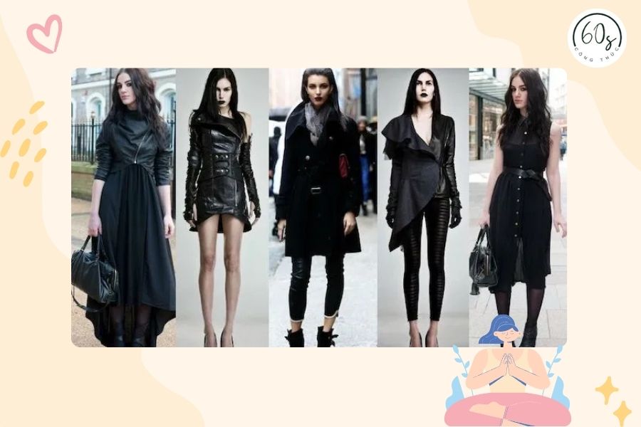 Gothic mang đến cảm giác rất u ám, ma mị và huyền bí cho người mặc