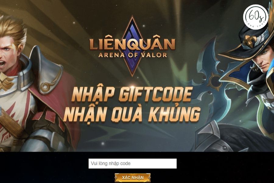 Bạn có thể nhập giftcode Liên Quân trực tiếp tại website